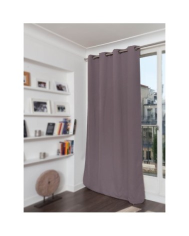 Rideau occultant gris poivre 140 x 260