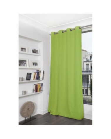 Rideau occultant vert pomme 140 x 260