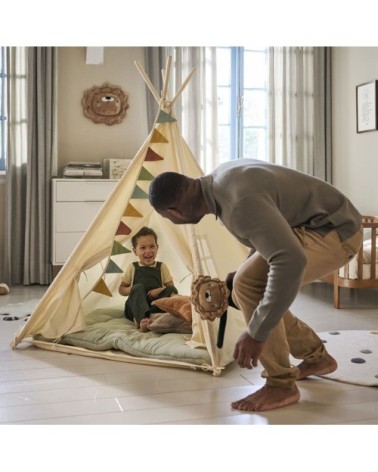 Tipi en coton blanc