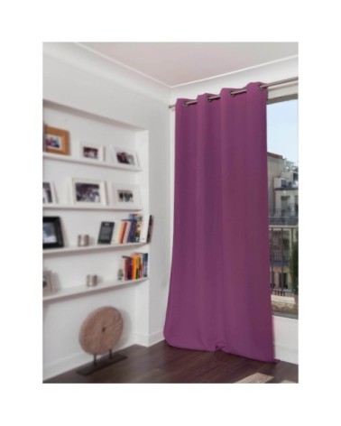 Rideau occultant violine 140 x 260