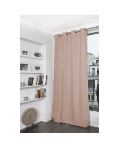 Rideau occultant beige pélican 140 x 260