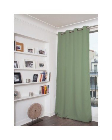 Rideau occultant vert golf 140 x 260