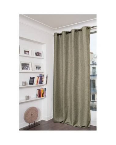 Rideau occultant total gris taupe 135 x 260