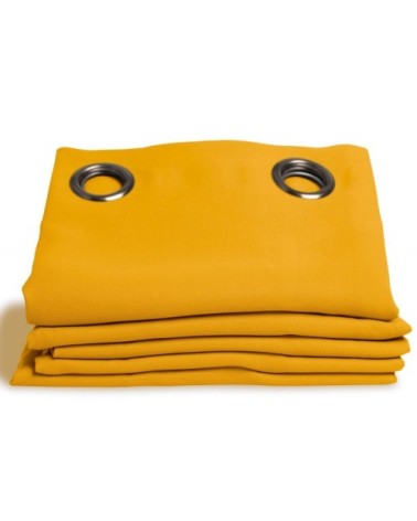 Rideau occultant jaune maïs 140 x 260