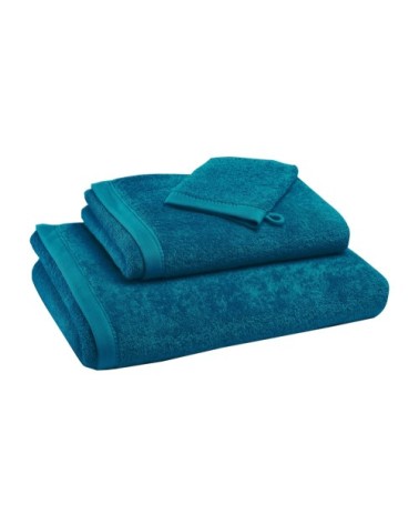 Gants de toilette bleu lagon 15x21 en coton bio