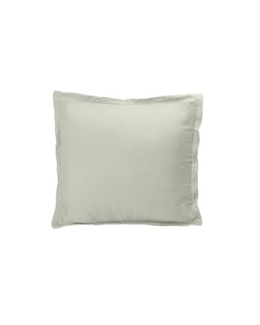 Taie d'oreiller naturelle en lin gris clair 50x70 cm