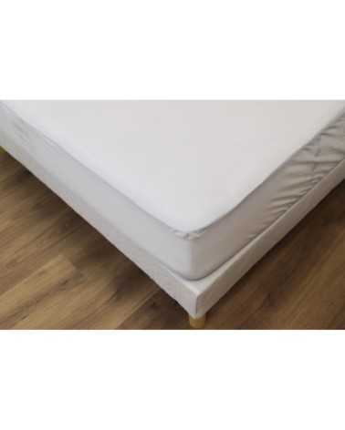 Alèse protège matelas respirante en coton blanc 130x190 cm