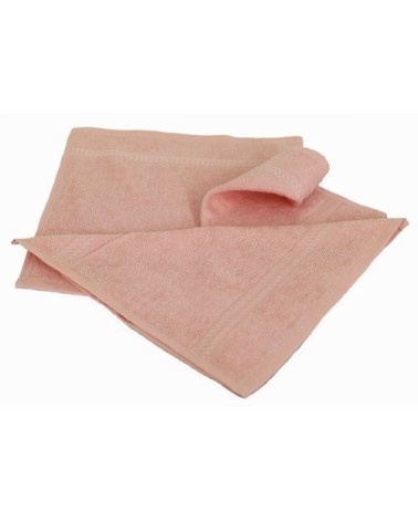 Lot de 3 serviettes invités éponge en coton rose