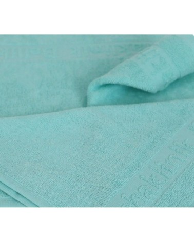 Lot de 3 serviettes invités éponge en coton vert clair