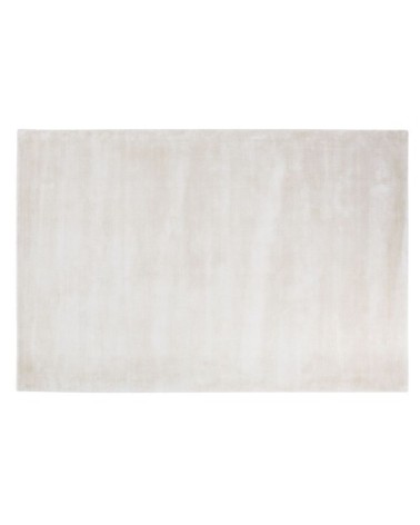 Tapis en coton et en viscose beige, 160x230