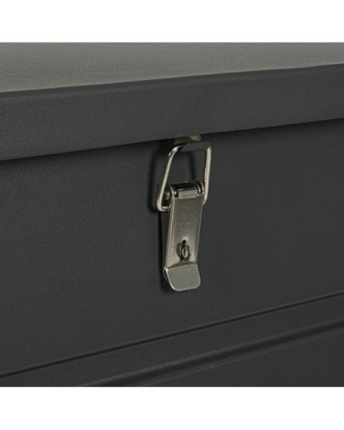 Coffre de rangement aluminium noir L141 cm