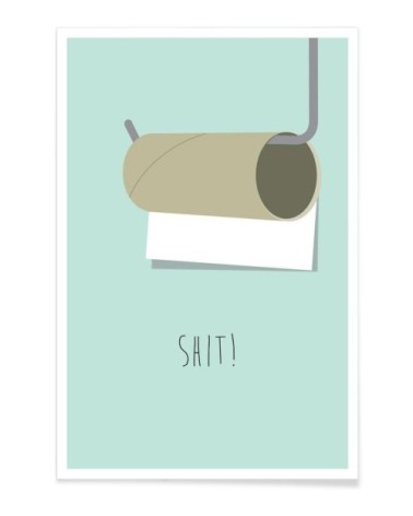 Affiche turquoise 20x30