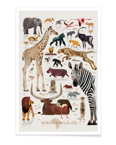 Affiche multicolore 20x30