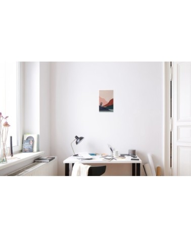 Affiche gris & rose 30x45