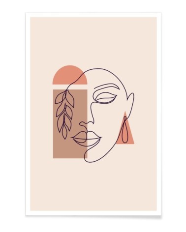 Affiche blanc ivoire 40x60