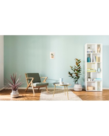 Affiche blanc ivoire & marron 20x30