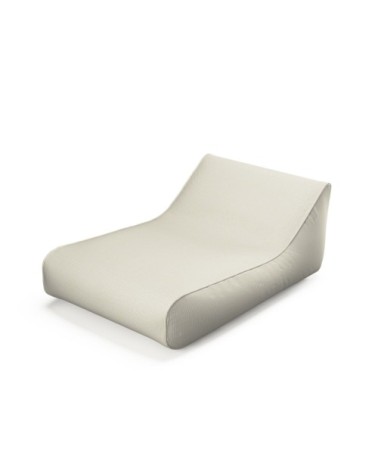 Fauteuil XXL gonflable flottant en tissu imperméable blanc