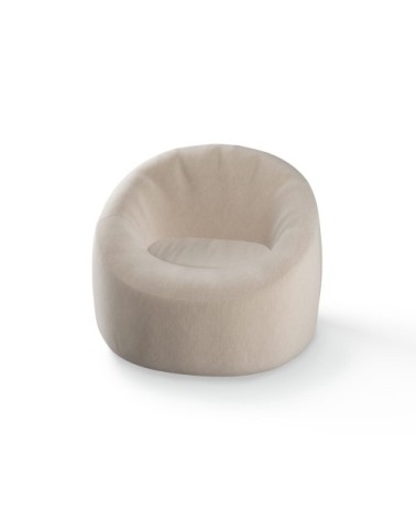 Chaise gonflable flottante en tissu imperméable beige