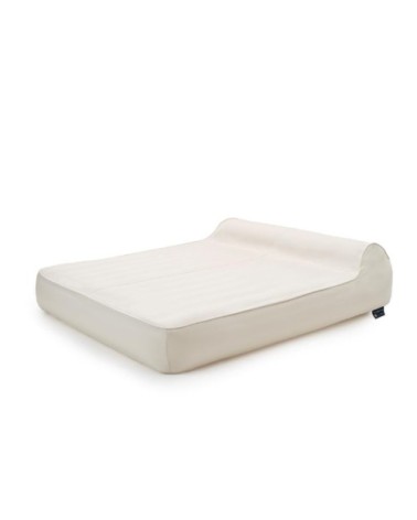 Duo bain de soleil gonflable flottant en tissu imperméable blanc