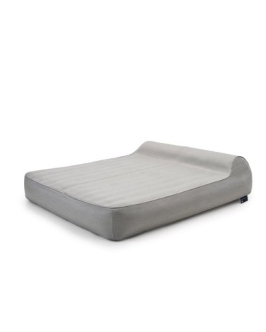 Duo bain de soleil gonflable flottant en tissu imperméable gris