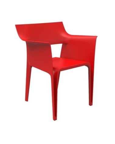 Chaise d'extérieur rouge