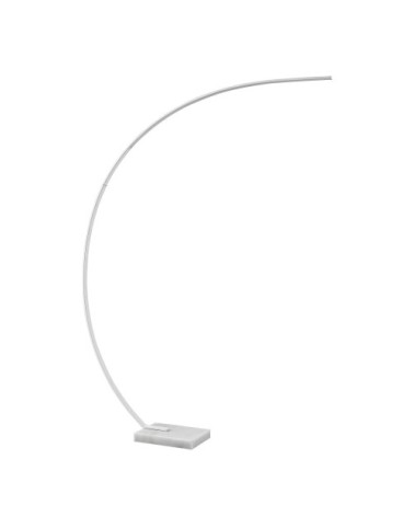 Lampadaire en métal blanc