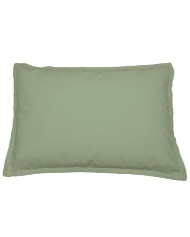 Lot de 2 taies d'oreiller en coton  celadon 50x70 cm