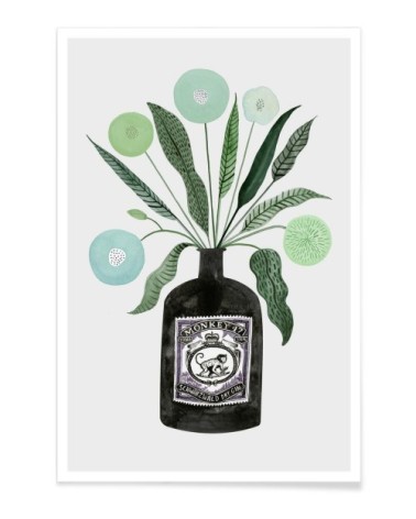 Affiche gris & noir 40x60