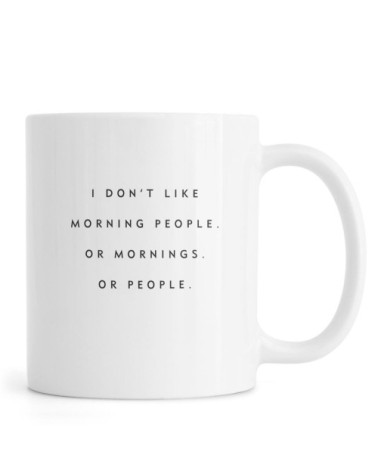 Mug en céramique en blanc & noir