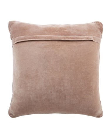 Coussin beige en coton matelassé 45x45