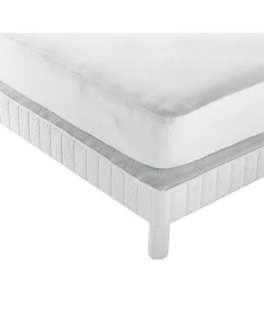 Protège-matelas imperméable en coton bouclette 160 x 200 cm