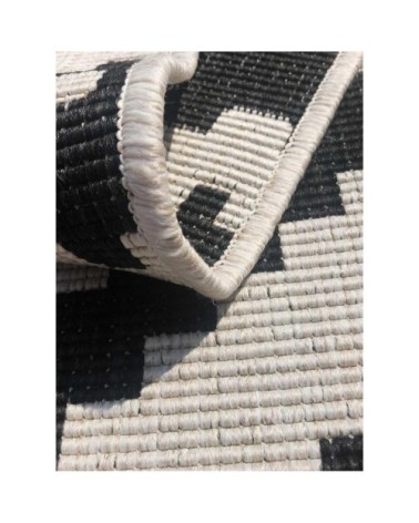 Tapis extérieur noir 140x200