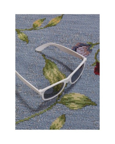 Tapis extérieur bleu 123x180