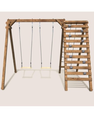 Aire de jeux en bois pour enfants tristan