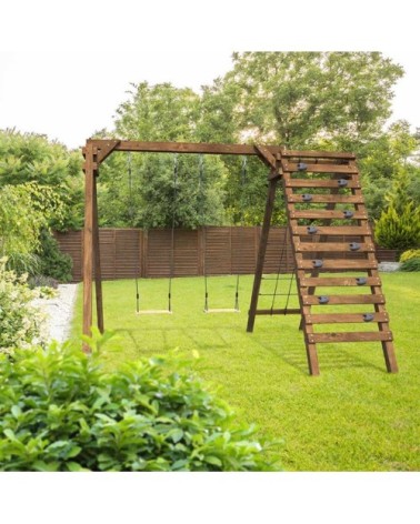 Aire de jeux en bois pour enfants tristan
