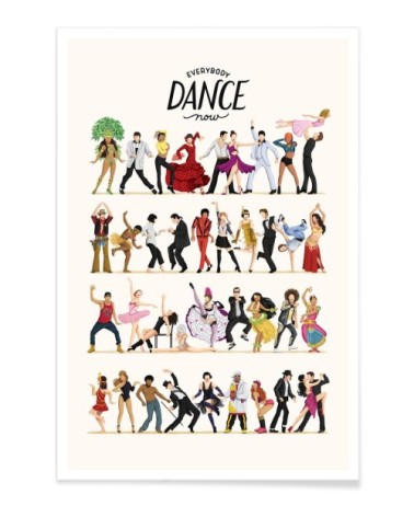 Affiche multicolore 20x30