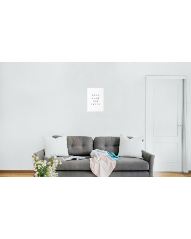 Affiche blanc & noir 40x60