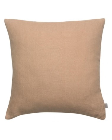 Coussin uni  en lin sable 45 x 45