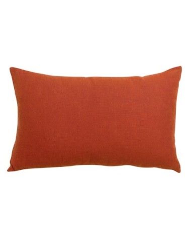 Coussin uni  en lin rooibos 40 x 65
