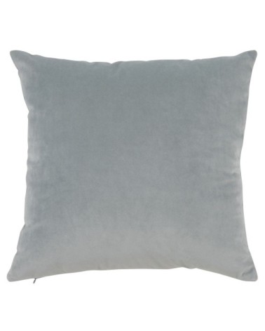 Housse de coussin imprimé floral bleu gris, 40x40