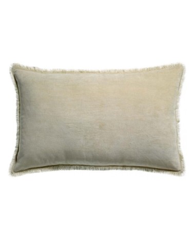 Coussin uni  en coton lin 40 x 65