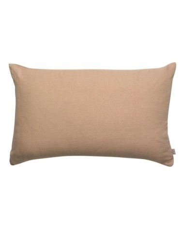 Coussin uni  en lin sable 40 x 65