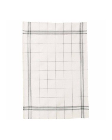 Torchon en lin gris 50x75