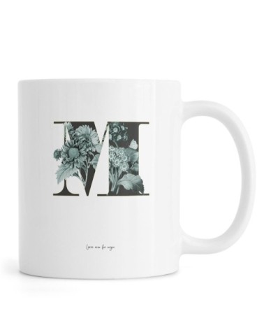 Mug en céramique en blanc & vert