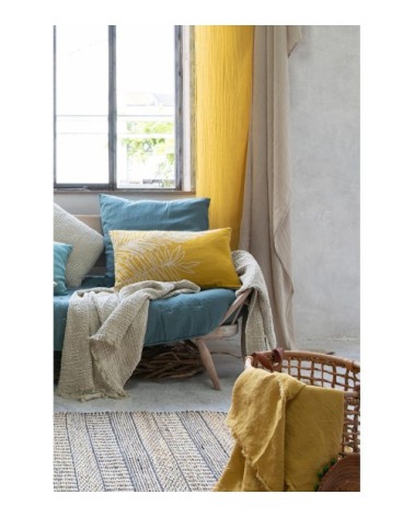 Rideau voile  en coton tonnerre 140 x 280