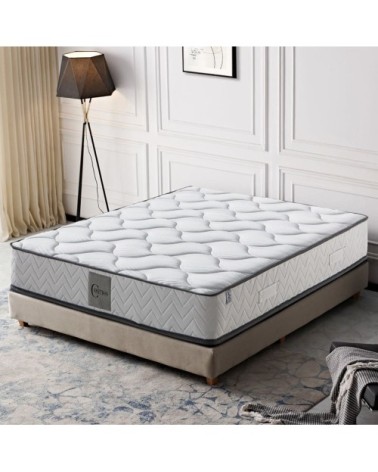 Matelas à mémoire de forme et ressorts mi ferme 160x200 cm