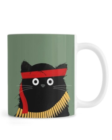 Mug en céramique en noir & vert