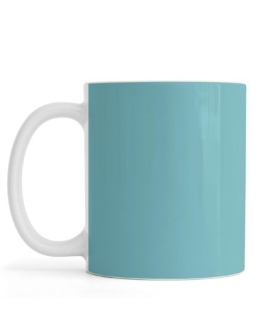 Mug en céramique en noir & turquoise