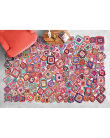 Tapis  en coton multicolore 120 x 180