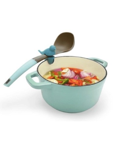 Repose cuillère petit oiseau bleu 3 en 1